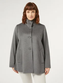 Marina Rinaldi Cappotti & Trench | Cappotti & Trench*Cappotto in drap di lana GRIGIOMEDIO