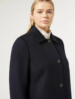 Marina Rinaldi Cappotti & Trench | Cappotti & Trench*Cappotto in drap di lana BLUNOTTE