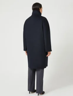 Marina Rinaldi Cappotti & Trench | Cappotti & Trench*Cappotto in drap di lana BLUNOTTE