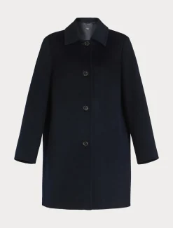 Marina Rinaldi Cappotti & Trench | Cappotti & Trench*Cappotto in drap di lana BLUNOTTE