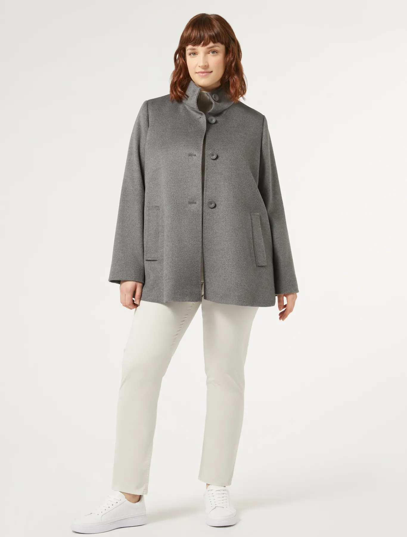 Marina Rinaldi Cappotti & Trench | Cappotti & Trench*Cappotto in drap di lana GRIGIOMEDIO