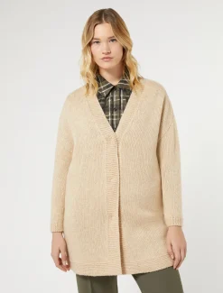 Marina Rinaldi Cappotti & Trench | Cappotti & Trench*Cappotto in filato di maglia ALBINO