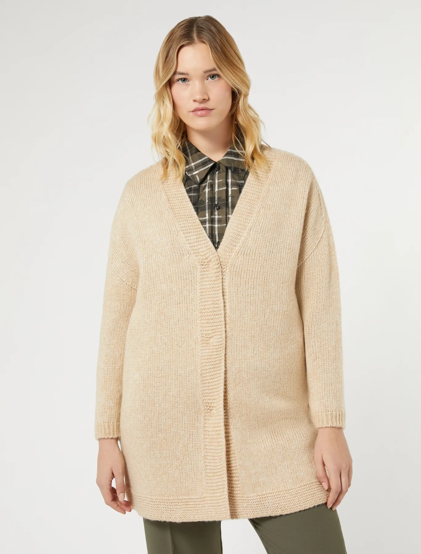 Marina Rinaldi Cappotti & Trench | Cappotti & Trench*Cappotto in filato di maglia ALBINO