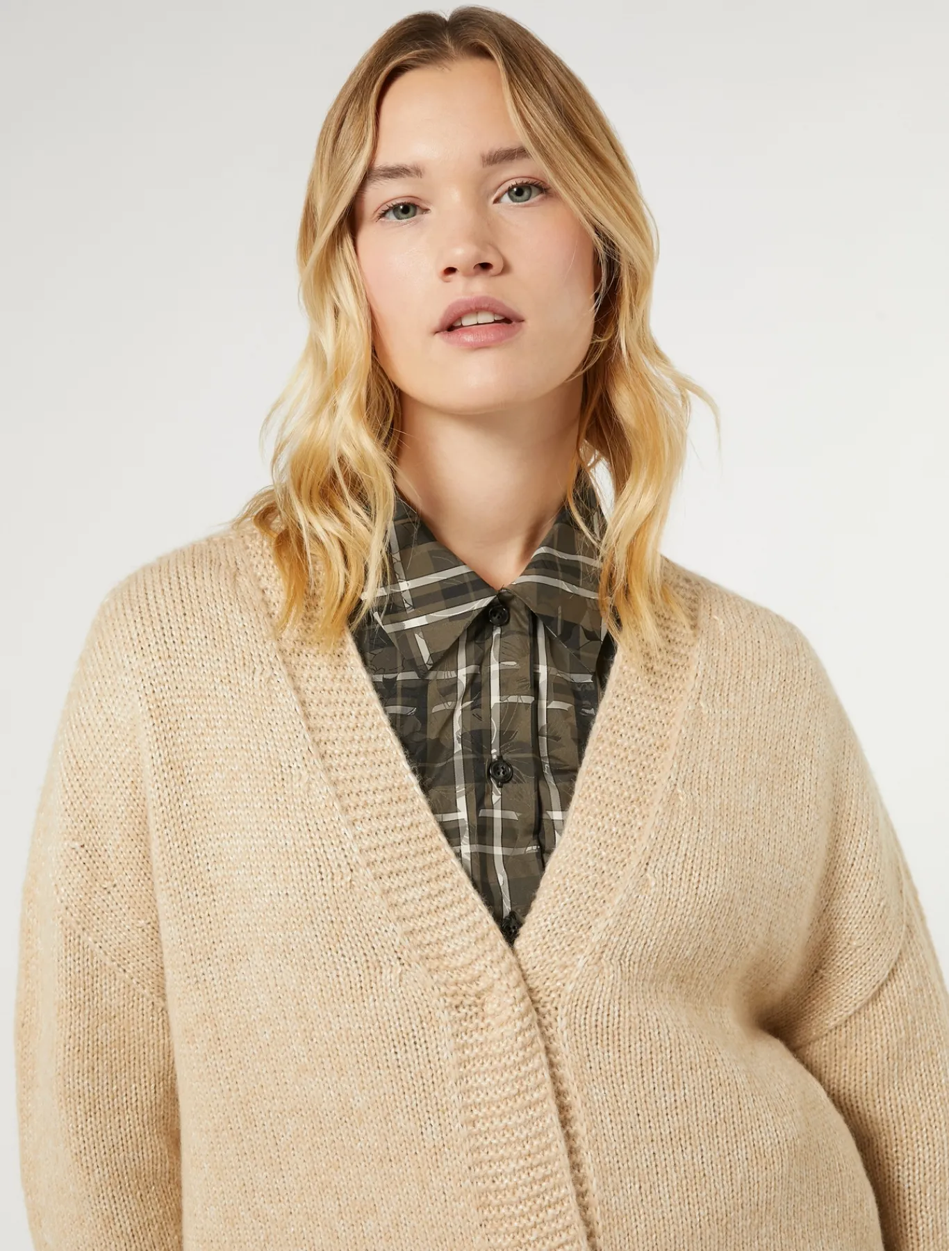 Marina Rinaldi Cappotti & Trench | Cappotti & Trench*Cappotto in filato di maglia ALBINO
