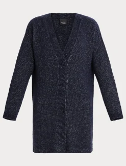 Marina Rinaldi Cappotti & Trench | Cappotti & Trench*Cappotto in filato di maglia BLUMARINO