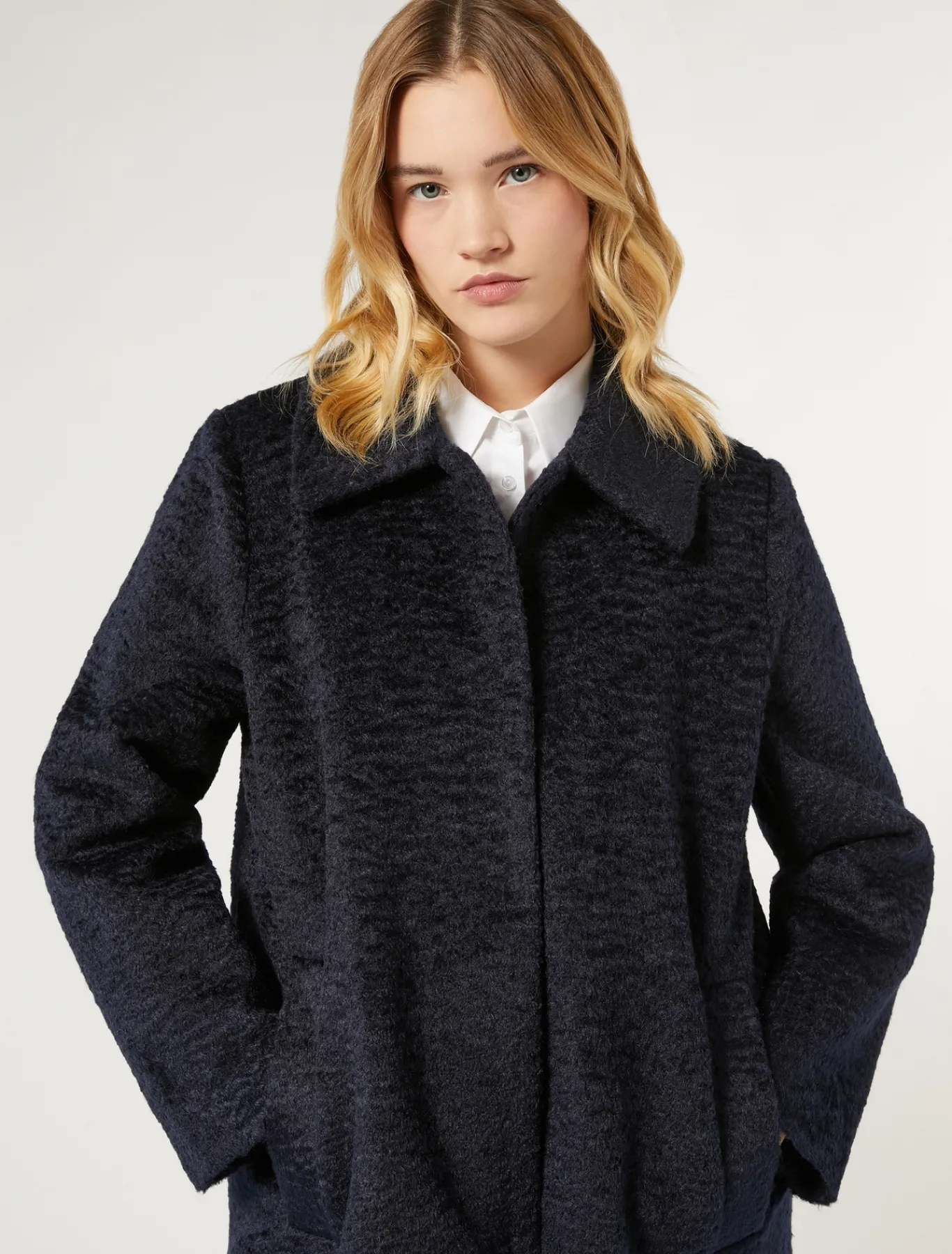 Marina Rinaldi Cappotti & Trench | Cappotti & Trench*Cappotto in jersey BLUMARINO
