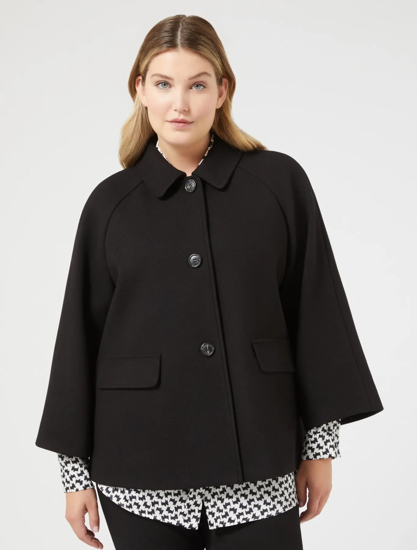 Marina Rinaldi Cappotti & Trench | Cappotti & Trench*Cappotto in jersey stretch NERO