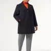 Marina Rinaldi Cappotti & Trench | Cappotti & Trench*Cappotto in panno jersey e tela di nylon antigoccia BLUNOTTE