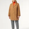 Marina Rinaldi Cappotti & Trench | Cappotti & Trench*Cappotto in panno jersey e tela di nylon antigoccia NOCCIOLA