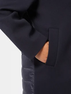 Marina Rinaldi Cappotti & Trench | Cappotti & Trench*Cappotto in panno jersey e tela di nylon antigoccia BLUNOTTE