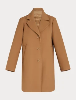 Marina Rinaldi Cappotti & Trench | Cappotti & Trench*Cappotto in panno jersey e tela di nylon antigoccia NOCCIOLA