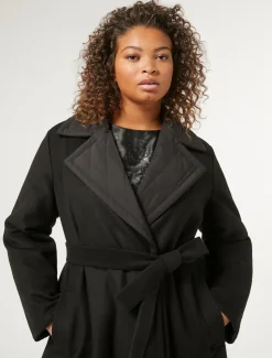 Marina Rinaldi Cappotti & Trench | Cappotti & Trench*Cappotto lungo reversibile NERO
