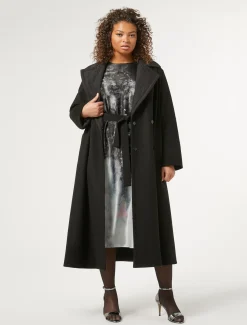 Marina Rinaldi Cappotti & Trench | Cappotti & Trench*Cappotto lungo reversibile NERO