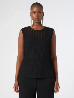Marina Rinaldi Bluse | Maglieria*Cardigan e top in viscosa NERO
