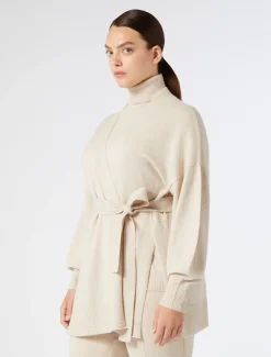 Marina Rinaldi Maglieria | Maglieria*Cardigan in cachemire BEIGE