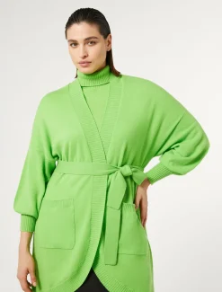 Marina Rinaldi Maglieria | Maglieria*Cardigan in cachemire LIME
