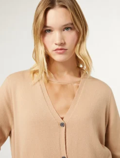 Marina Rinaldi Maglieria | Maglieria*Cardigan in cachemire CAMMELLO
