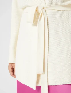 Marina Rinaldi Maglieria | Maglieria*Cardigan in cotone BIANCO