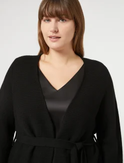 Marina Rinaldi Maglieria | Maglieria*Cardigan in cotone NERO