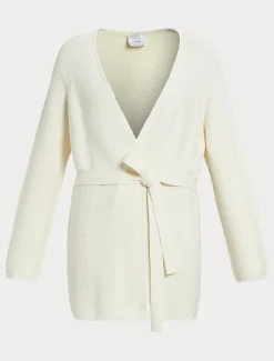 Marina Rinaldi Maglieria | Maglieria*Cardigan in cotone BIANCO