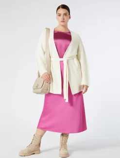Marina Rinaldi Maglieria | Maglieria*Cardigan in cotone BIANCO
