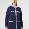 Marina Rinaldi Maglieria | Maglieria*Cardigan in cotone modal BLU