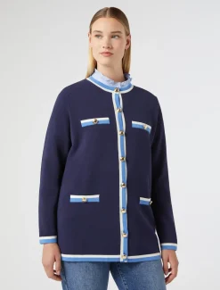 Marina Rinaldi Maglieria | Maglieria*Cardigan in cotone modal BLU