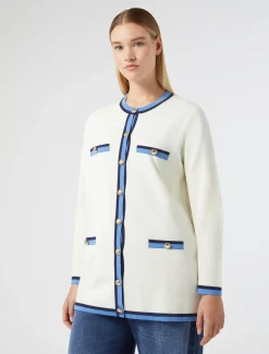 Marina Rinaldi Maglieria | Maglieria*Cardigan in cotone modal AVORIO