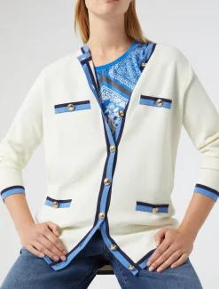 Marina Rinaldi Maglieria | Maglieria*Cardigan in cotone modal AVORIO