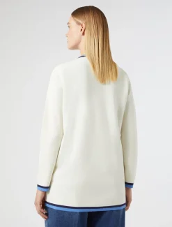 Marina Rinaldi Maglieria | Maglieria*Cardigan in cotone modal AVORIO