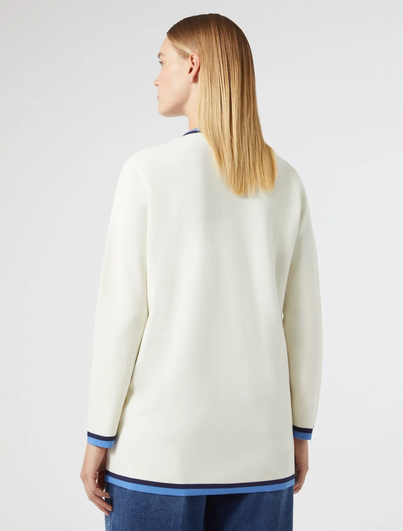 Marina Rinaldi Maglieria | Maglieria*Cardigan in cotone modal AVORIO