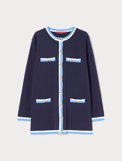 Marina Rinaldi Maglieria | Maglieria*Cardigan in cotone modal BLU