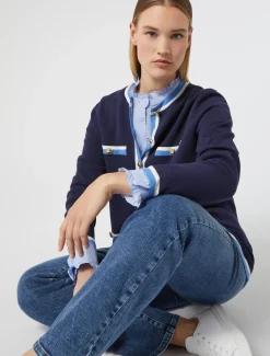 Marina Rinaldi Maglieria | Maglieria*Cardigan in cotone modal BLU