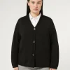 Marina Rinaldi Maglieria | Maglieria*Cardigan in filato di maglia e lana NERO