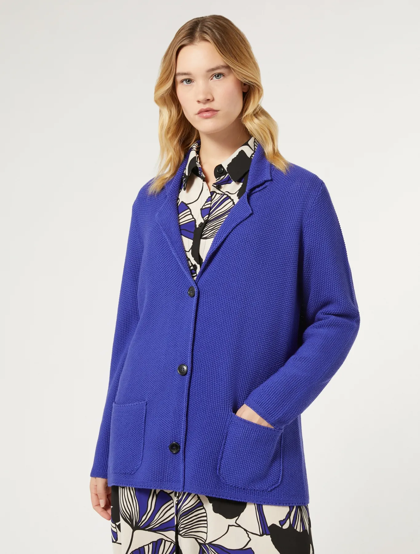 Marina Rinaldi Maglieria | Maglieria*Cardigan in filato di maglia e lana VIOLA