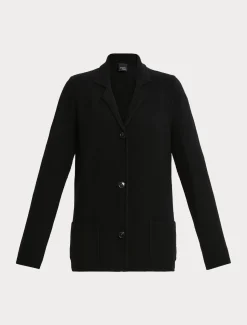 Marina Rinaldi Maglieria | Maglieria*Cardigan in filato di maglia e lana NERO