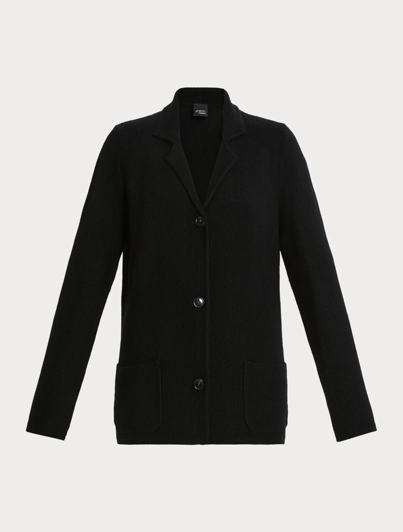 Marina Rinaldi Maglieria | Maglieria*Cardigan in filato di maglia e lana NERO