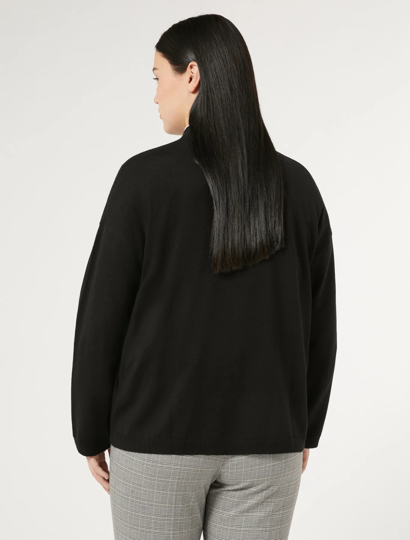 Marina Rinaldi Maglieria | Maglieria*Cardigan in filato di maglia e lana NERO
