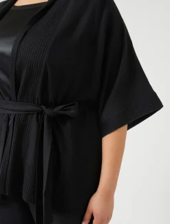 Marina Rinaldi Maglieria | Maglieria*Cardigan in filato di viscosa NERO