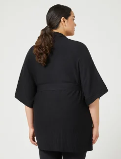 Marina Rinaldi Maglieria | Maglieria*Cardigan in filato di viscosa NERO