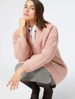 Marina Rinaldi Maglieria | Maglieria*Cardigan in filato neoprene NUDO