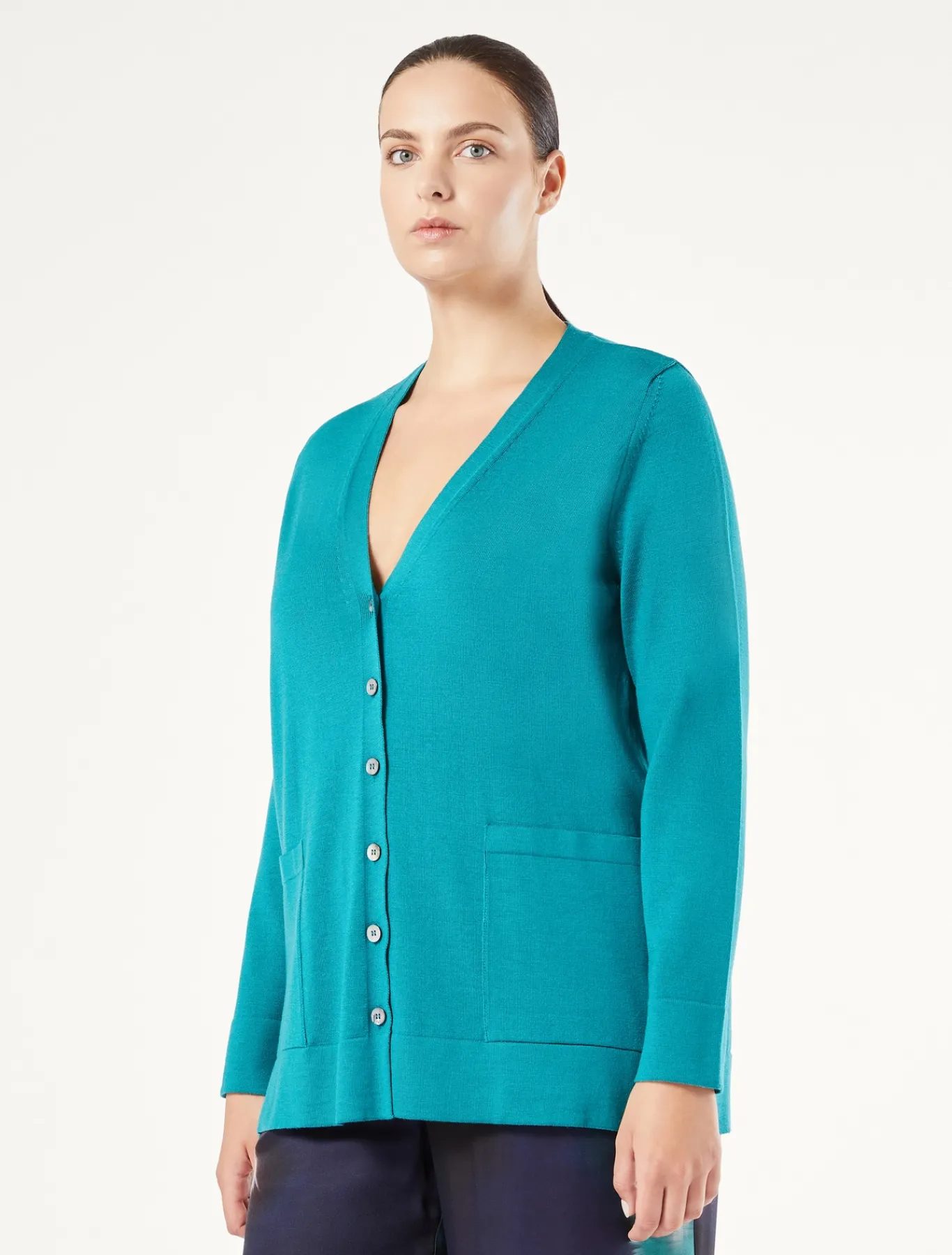 Marina Rinaldi Maglieria | Maglieria*Cardigan in lana VERDE