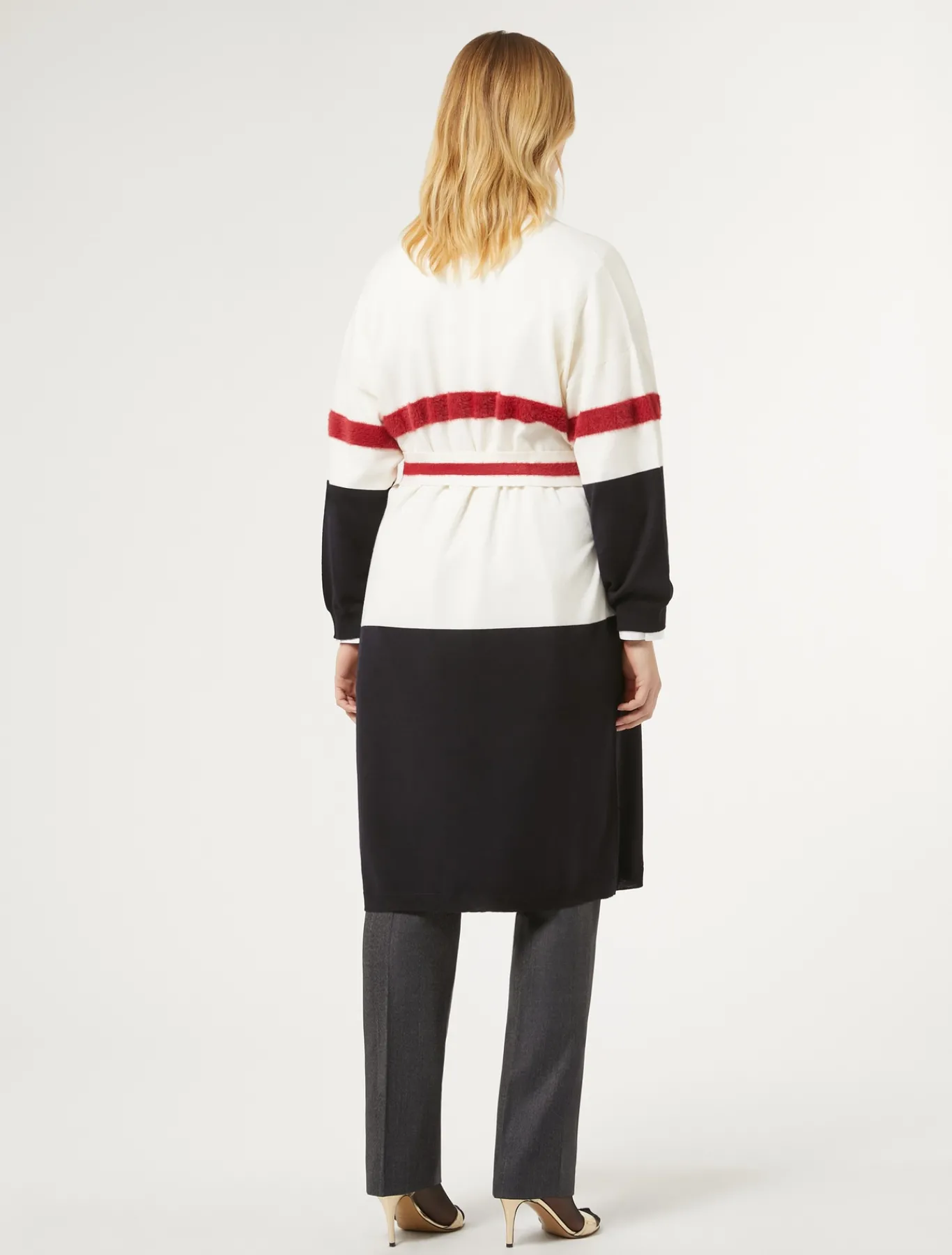 Marina Rinaldi Maglieria | Maglieria*Cardigan in lana BLUMARINO