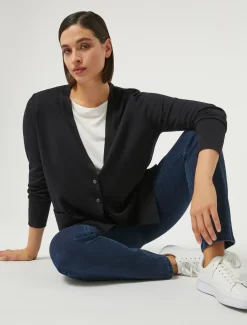 Marina Rinaldi Maglieria | Maglieria*Cardigan in lana BLUNOTTE