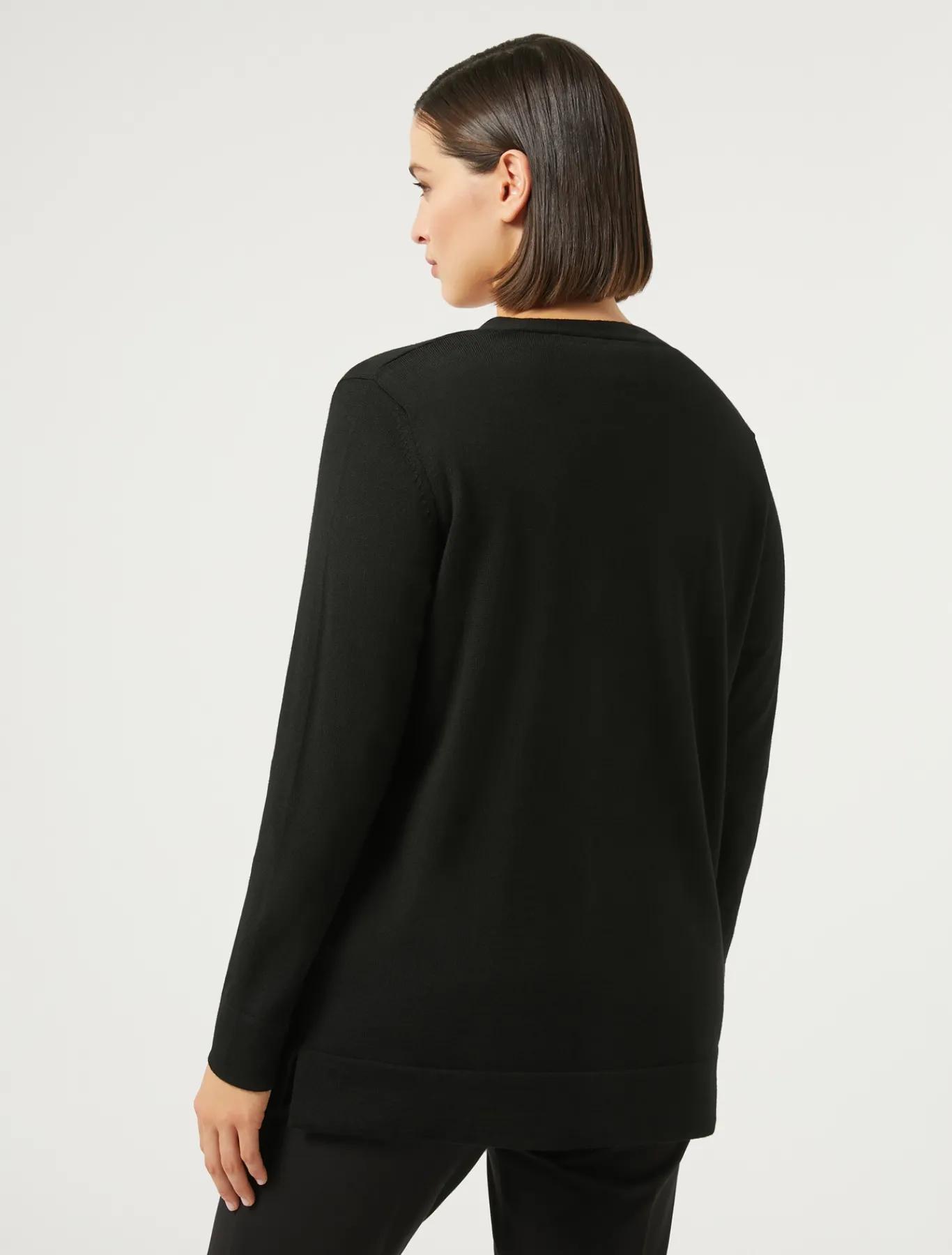 Marina Rinaldi Maglieria | Maglieria*Cardigan in lana NERO