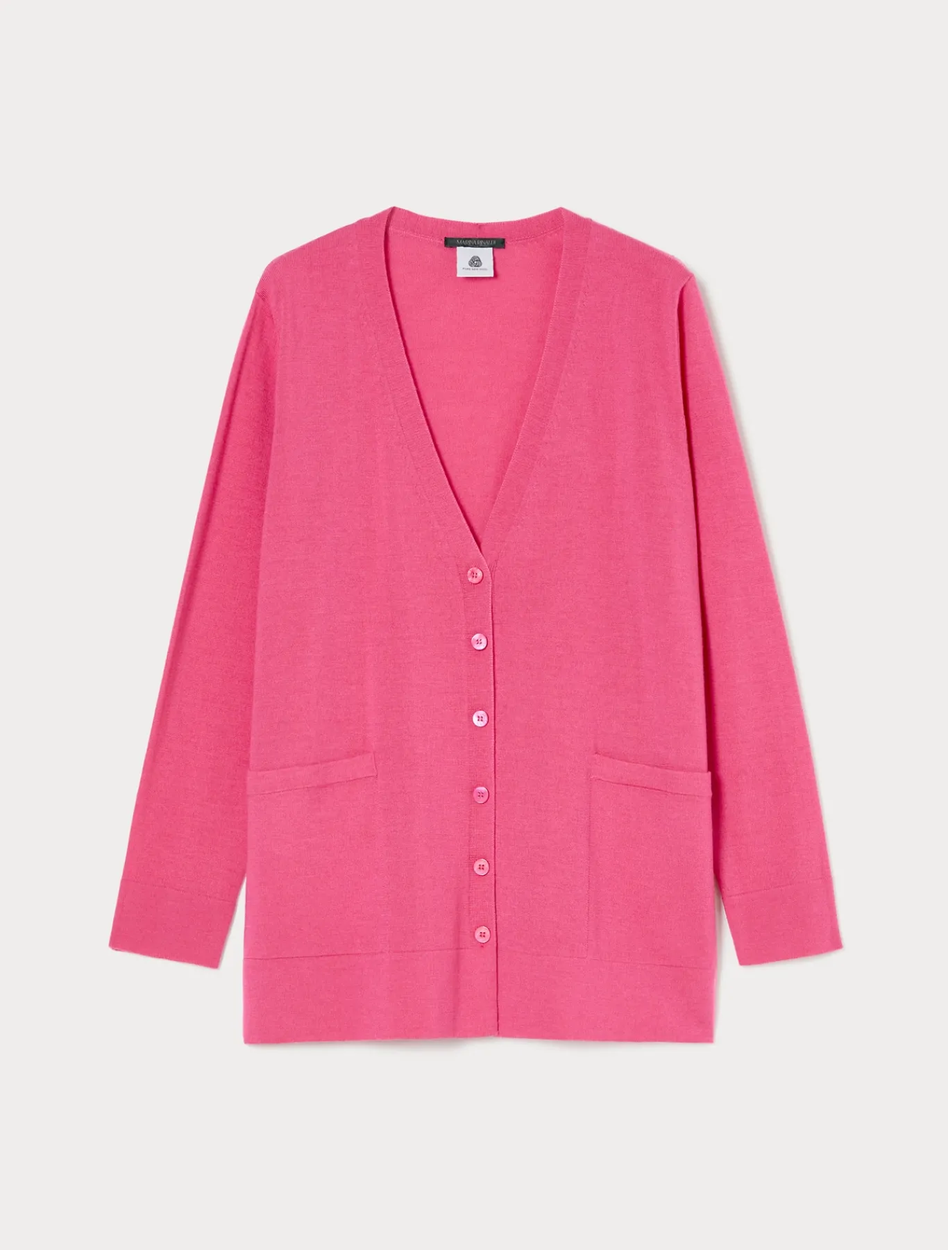Marina Rinaldi Maglieria | Maglieria*Cardigan in lana FUXIA