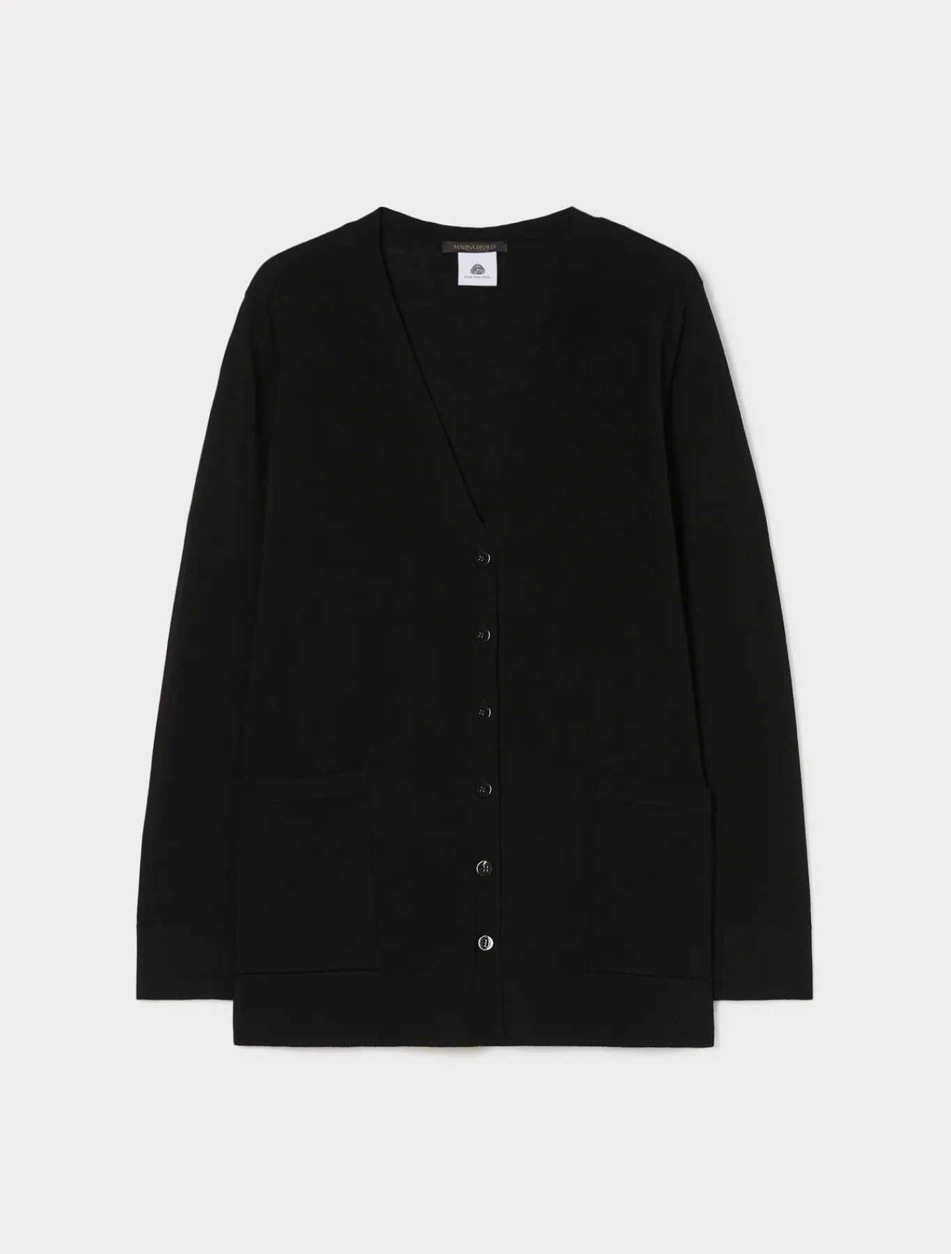 Marina Rinaldi Maglieria | Maglieria*Cardigan in lana NERO