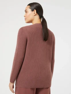 Marina Rinaldi Maglieria | Maglieria*Cardigan in lana e cachemire RUGGINE