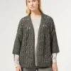 Marina Rinaldi Maglieria | Maglieria*Cardigan in lana e lurex GRIGIOSCURO