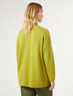 Marina Rinaldi Maglieria | Maglieria*Cardigan in lana e lurex LIME